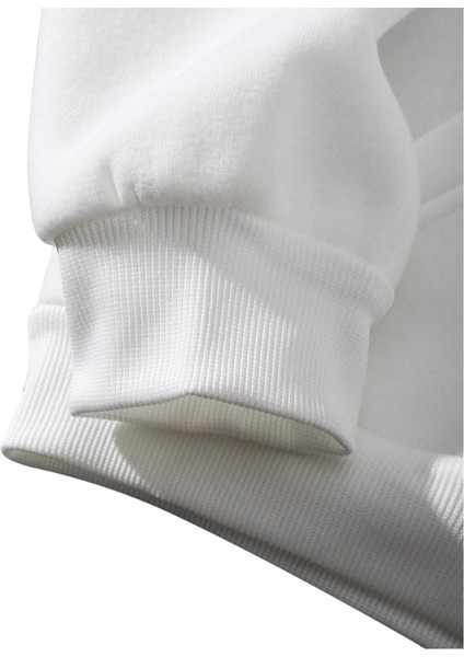 Yeni Annelere Baskılı Hamile Oversize Bisiklet Yaka Sweatshirt