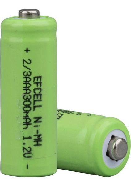 Nı-Mh 2/3AAA 300 Mah 1.2 Volt Başlıklı Pil