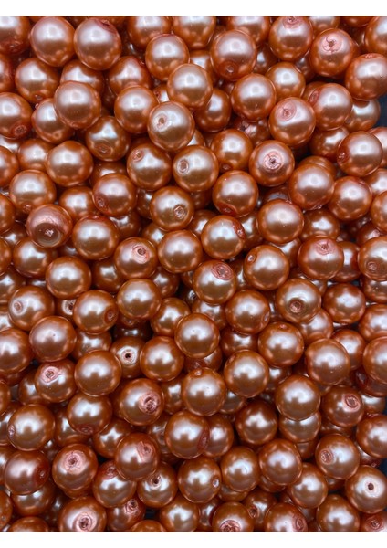 10MM Mercan / Somon / Turuncu Cam Inci Boncuk, Takı Aksesuar Yapım Boncuğu (50GR,~35ADET) fiyatları