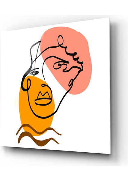 Minimal Portreler Cam Tablo | , Dekoratif, Ofis, Mutfak fiyatları