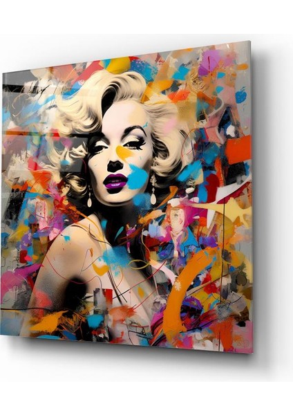 Marilyn Monroe Portresi Cam Tablo | , Dekoratif, Ofis, Mutfak fiyatları