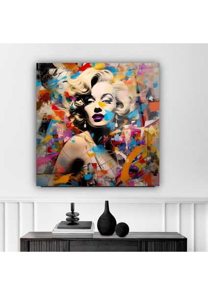 Marilyn Monroe Portresi Cam Tablo | , Dekoratif, Ofis, Mutfak modelleri