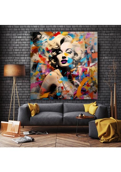 Marilyn Monroe Portresi Cam Tablo | , Dekoratif, Ofis, Mutfak indirimleri
