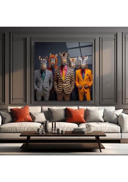 Zebra Adamlar Cam Tablo | , Dekoratif, Ofis, Mutfak modelleri
