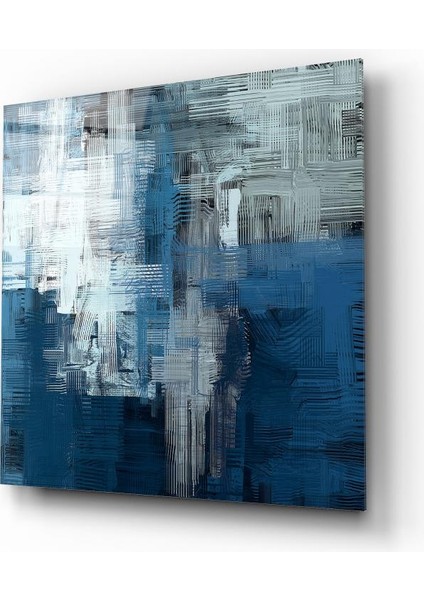 Soyut Mavi Cam Tablo | , Dekoratif, Ofis, Mutfak fiyatları