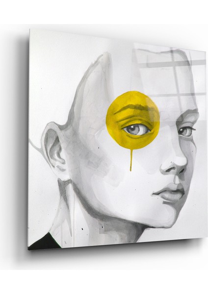 Renkli Göz Portre Cam Tablo | , Dekoratif, Ofis, Mutfak