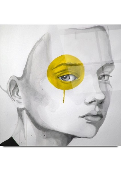 Renkli Göz Portre Cam Tablo | , Dekoratif, Ofis, Mutfak modelleri