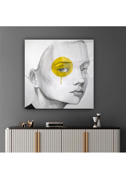 Renkli Göz Portre Cam Tablo | , Dekoratif, Ofis, Mutfak fırsatları