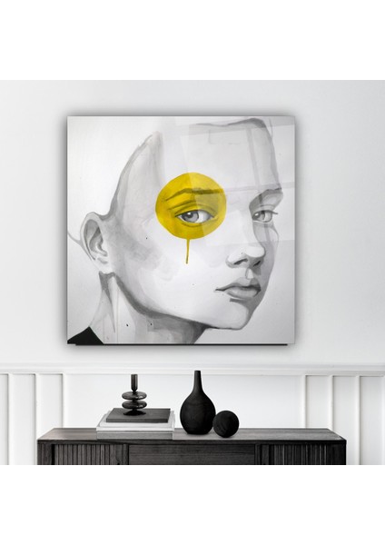 Renkli Göz Portre Cam Tablo | , Dekoratif, Ofis, Mutfak indirimleri