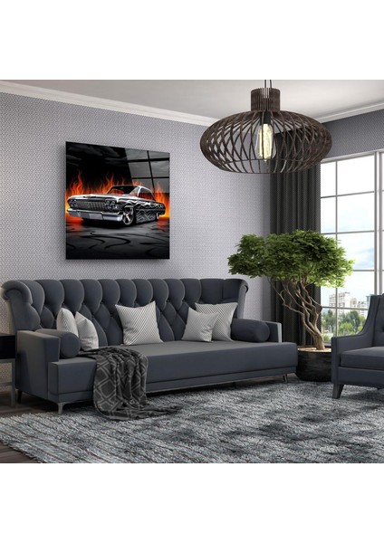 Siyah Araba Cam Tablo | , Dekoratif, Ofis, Mutfak fırsatları