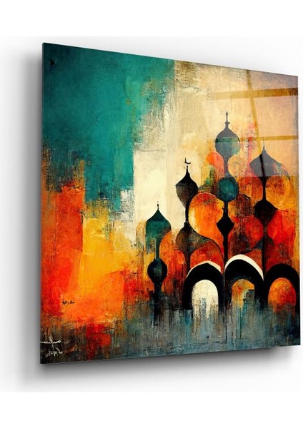 Soyut Cam Tablo | , Dekoratif, Ofis, Mutfak