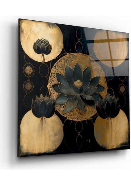 Çiçek Cam Tablo | , Dekoratif, Ofis, Mutfak