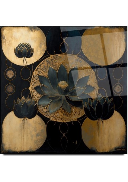 Çiçek Cam Tablo | , Dekoratif, Ofis, Mutfak modelleri