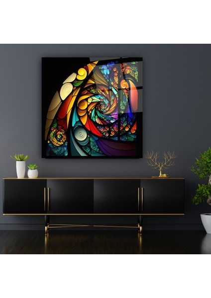 Soyut Vitray Cam Tablo | , Dekoratif, Ofis, Mutfak indirimleri