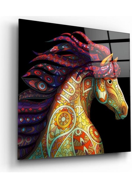 Renkli At Cam Tablo | , Dekoratif, Ofis, Mutfak