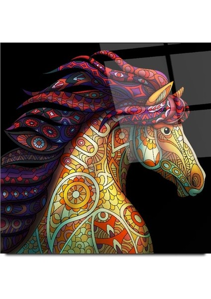 Renkli At Cam Tablo | , Dekoratif, Ofis, Mutfak modelleri