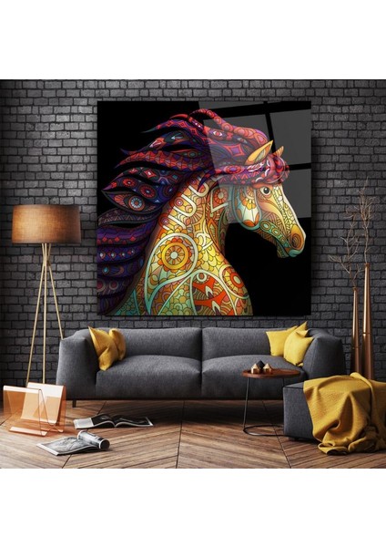 Renkli At Cam Tablo | , Dekoratif, Ofis, Mutfak indirimleri