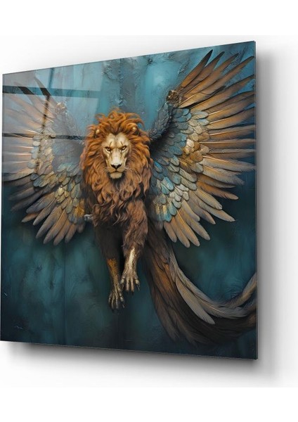 Kanatlı Aslan Cam Tablo | , Dekoratif, Ofis, Mutfak fiyatları