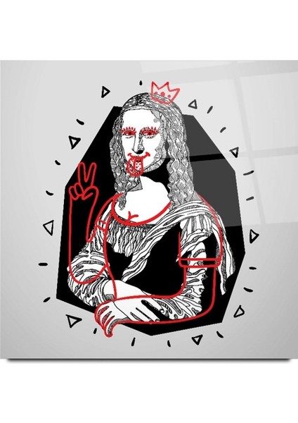 Mona Lisa Cam Tablo | , Dekoratif, Ofis, Mutfak modelleri