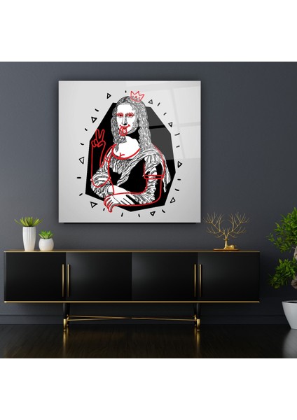 Mona Lisa Cam Tablo | , Dekoratif, Ofis, Mutfak indirimleri