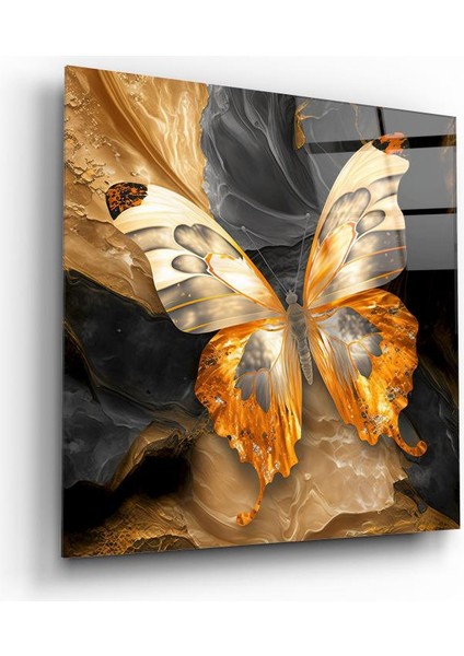 Kelebek Cam Tablo | , Dekoratif, Ofis, Mutfak