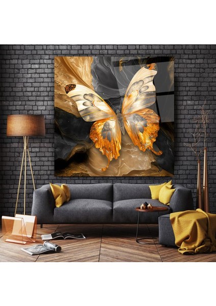 Kelebek Cam Tablo | , Dekoratif, Ofis, Mutfak fırsatları