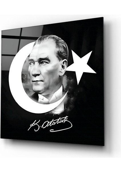Atatürk Cam Tablo | , Dekoratif, Ofis, Mutfak fiyatları