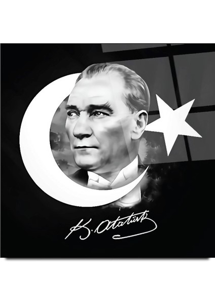 Atatürk Cam Tablo | , Dekoratif, Ofis, Mutfak modelleri