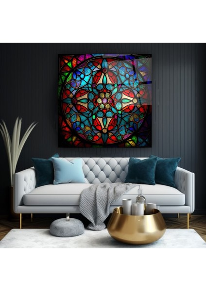 Soyut Vitray Cam Tablo | , Dekoratif, Ofis, Mutfak indirimleri