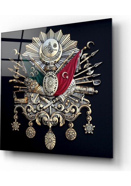 Osmanlı Devlet Arması Cam Tablo | , Dekoratif, Ofis, Mutfak fiyatları