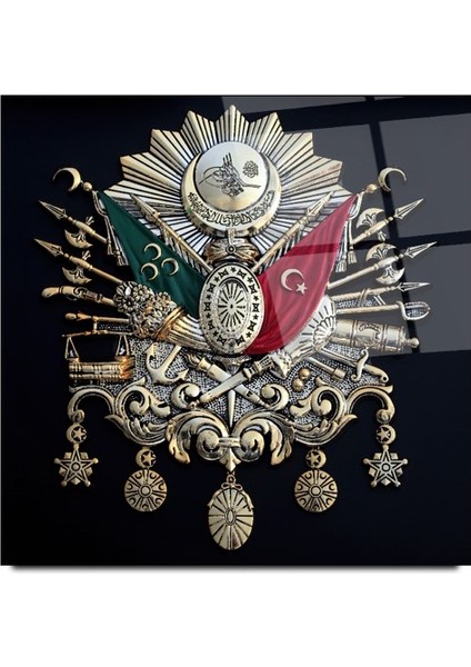 Osmanlı Devlet Arması Cam Tablo | , Dekoratif, Ofis, Mutfak modelleri