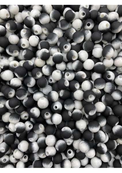 25GR 8mm Siyah Beyaz Boncuk 75 Adet fiyatları