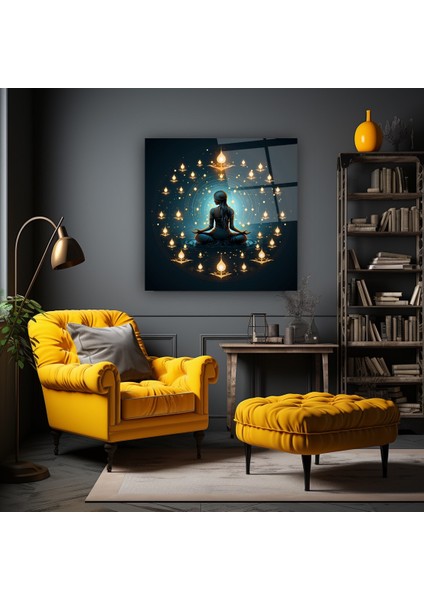 Meditasyon Cam Tablo | , Dekoratif, Ofis, Mutfak indirimleri