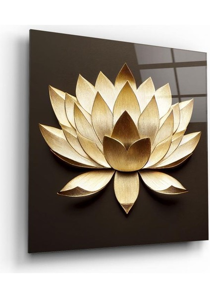 Lotus Çiçek Cam Tablo | , Dekoratif, Ofis, Mutfak