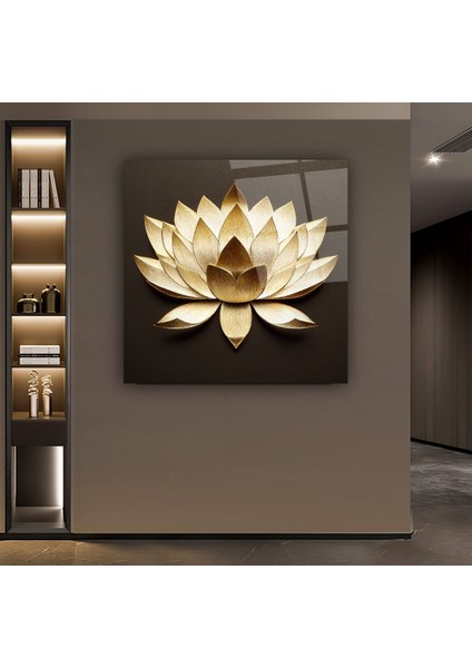 Lotus Çiçek Cam Tablo | , Dekoratif, Ofis, Mutfak fırsatları