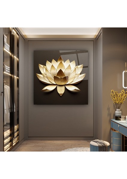 Lotus Çiçek Cam Tablo | , Dekoratif, Ofis, Mutfak indirimleri