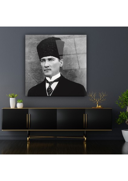 Atatürk Cam Tablo | , Dekoratif, Ofis, Mutfak fırsatları