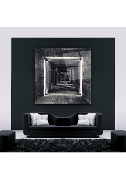 Soyut Koridor Cam Tablo | , Dekoratif, Ofis, Mutfak indirimleri