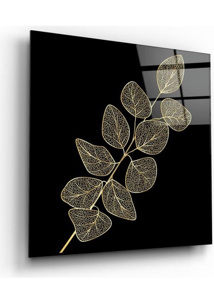 Gold Yaprak Cam Tablo | , Dekoratif, Ofis, Mutfak