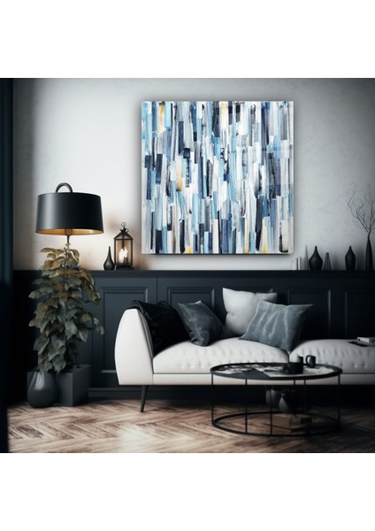 Mavi Tonlar Cam Tablo | , Dekoratif, Ofis, Mutfak indirimleri
