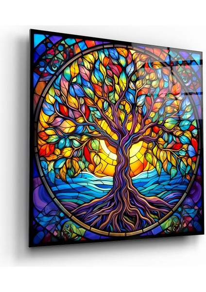 Hayat Ağacı Cam Tablo | , Dekoratif, Ofis, Mutfak