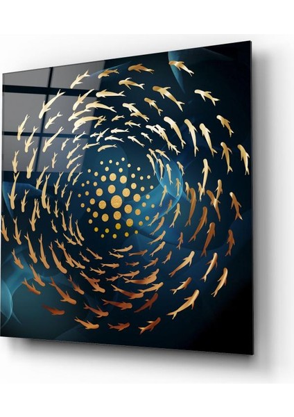 Balıkların Girdabı Cam Tablo | , Dekoratif, Ofis, Mutfak fiyatları