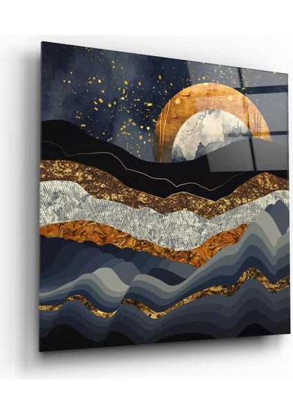 Gece Manzara Cam Tablo | , Dekoratif, Ofis, Mutfak