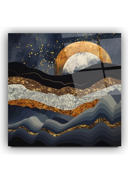 Gece Manzara Cam Tablo | , Dekoratif, Ofis, Mutfak modelleri