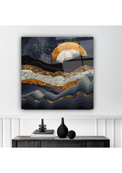 Gece Manzara Cam Tablo | , Dekoratif, Ofis, Mutfak indirimleri