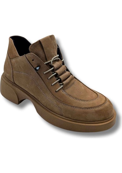 Passo - Kadın Gerçek Nubuk Deri Kısa Bot - Passo - Kum - 37 modelleri