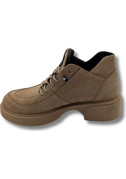 Passo - Kadın Gerçek Nubuk Deri Kısa Bot - Passo - Kum - 37 fırsatları