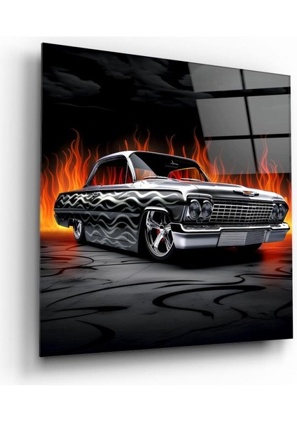 Siyah Araba Cam Tablo | , Dekoratif, Ofis, Mutfak