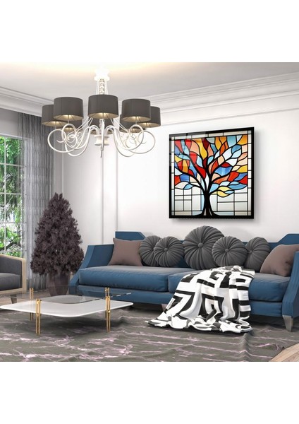 Hayat Ağacı Vitray Görünümü Cam Tablo | , Dekoratif, Ofis, Mutfak fırsatları