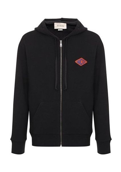 Gg Hooded Jacket With Lion Motif